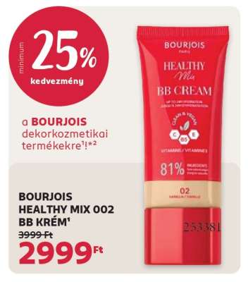 BOURJOIS HEALTHY MIX 002 BB KRÉM