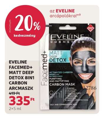 EVELINE FACEMED+ MATT DEEP DETOX 8IN1 CARBON ARCMASZK