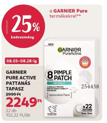 GARNIER PURE ACTIVE PATTANÁS TAPASZ