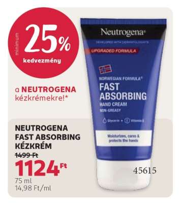 NEUTROGENA FAST ABSORBING KÉZKRÉM