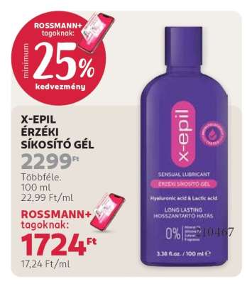 X-EPIL ÉRZÉKI SÍKOSÍTÓ GÉL