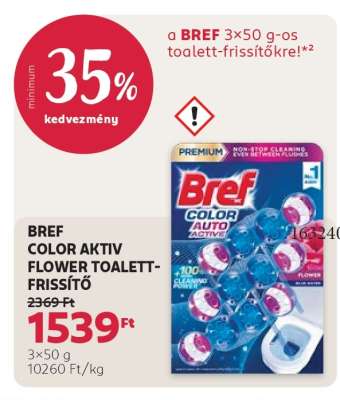 BREF COLOR AKTIV FLOWER TOALETT-FRISSÍTŐ