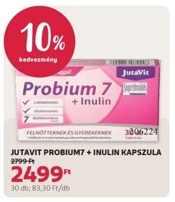 JUTAVIT PROBIUM7 + INULIN KAPSZULA