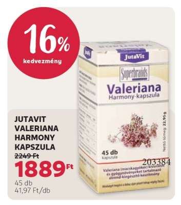 JUTAVIT VALERIANA HARMONY KAPSZULA