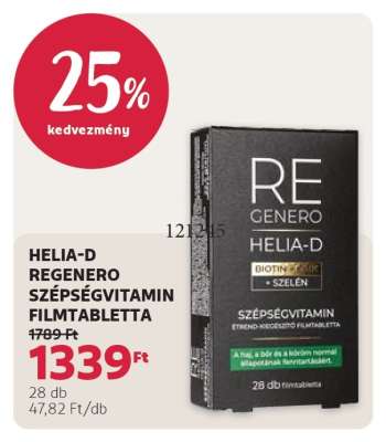 HELIA-D REGENERO SZÉPSÉGVITAMIN FILMTABLETTA