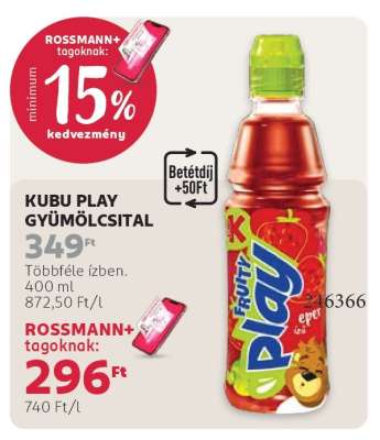 Kubu Play gyümölcsital