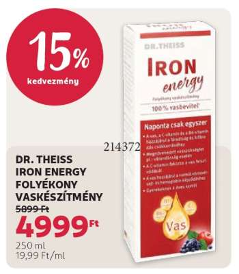 DR. THEISS IRON ENERGY FOLYÉKONY VASKÉSZÍTMÉNY