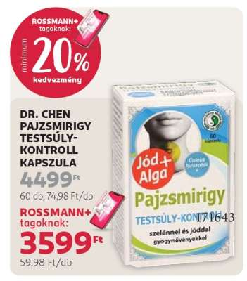 DR. CHEN PAJZSMIRIGY TESTSÚLY-KONTROLL KAPSZULA