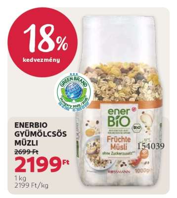 ENERBIO GYÜMÖLCSÖS MÜZLI