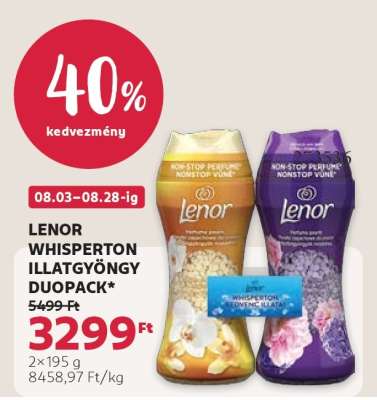LENOR WHISPERTON ILLATGYÖNGY DUOPACK