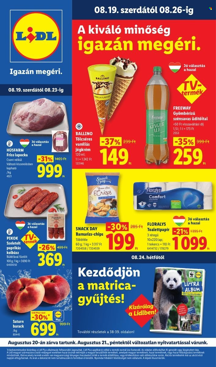 Lidl akciós újság érvényes:  - 2026.08.19 - 2026.08.26. 1. oldal Oldal 1