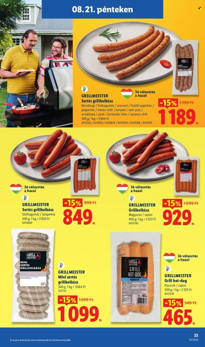 Lidl akciós újság érvényes:  - 2026.08.19 - 2026.08.26. 33. oldal Oldal 33