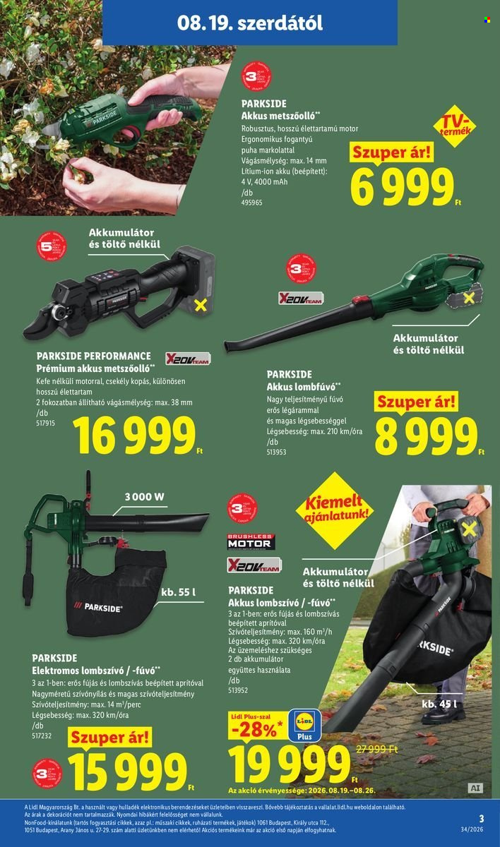 Lidl akciós újság érvényes:  - 2026.08.19 - 2026.08.26. 3. oldal Oldal 3