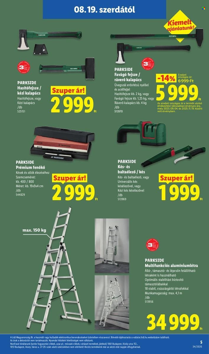 Lidl akciós újság érvényes:  - 2026.08.19 - 2026.08.26. 5. oldal Oldal 5