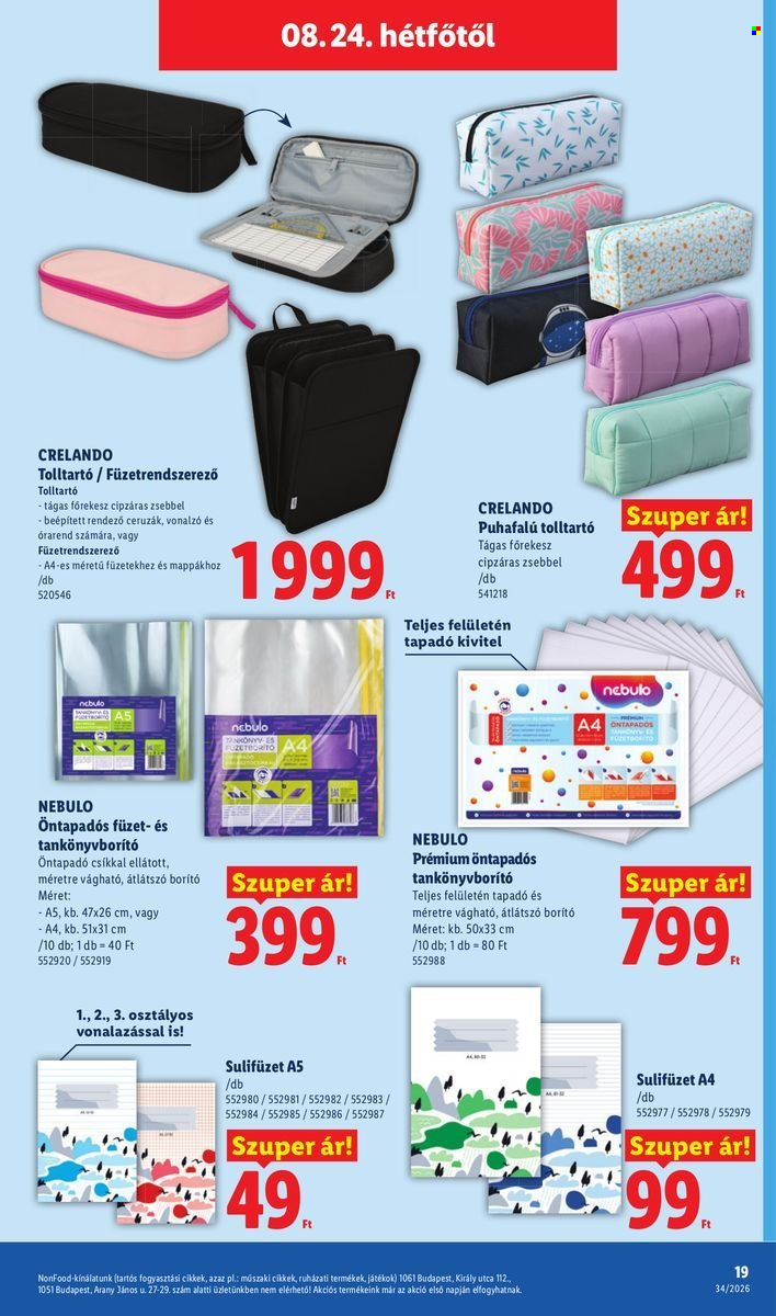 Lidl akciós újság érvényes:  - 2026.08.19 - 2026.08.26. 19. oldal Oldal 19