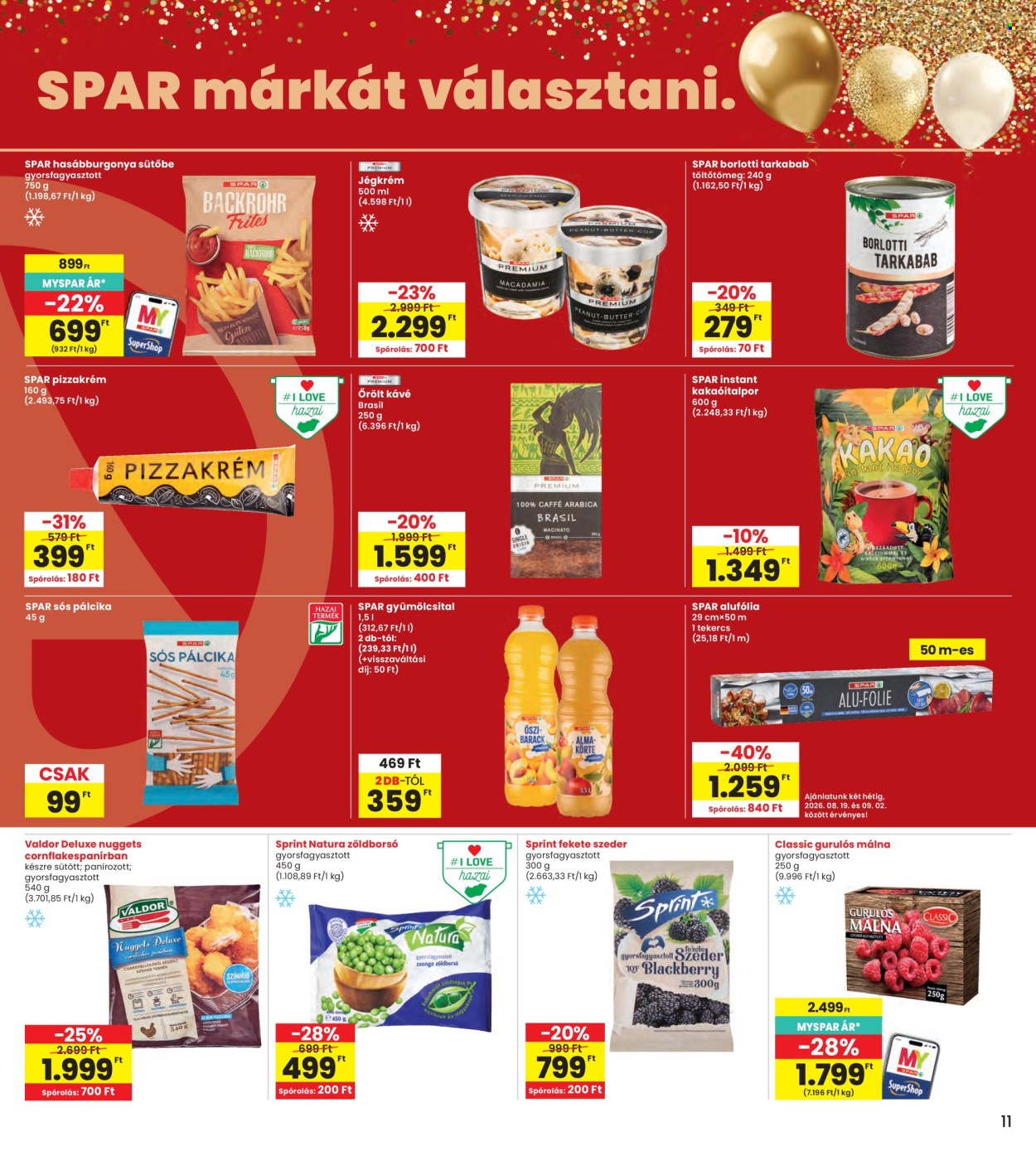 INTERSPAR akciós újság érvényes:  - 2026.08.19 - 2026.08.26. 11. oldal Oldal 11