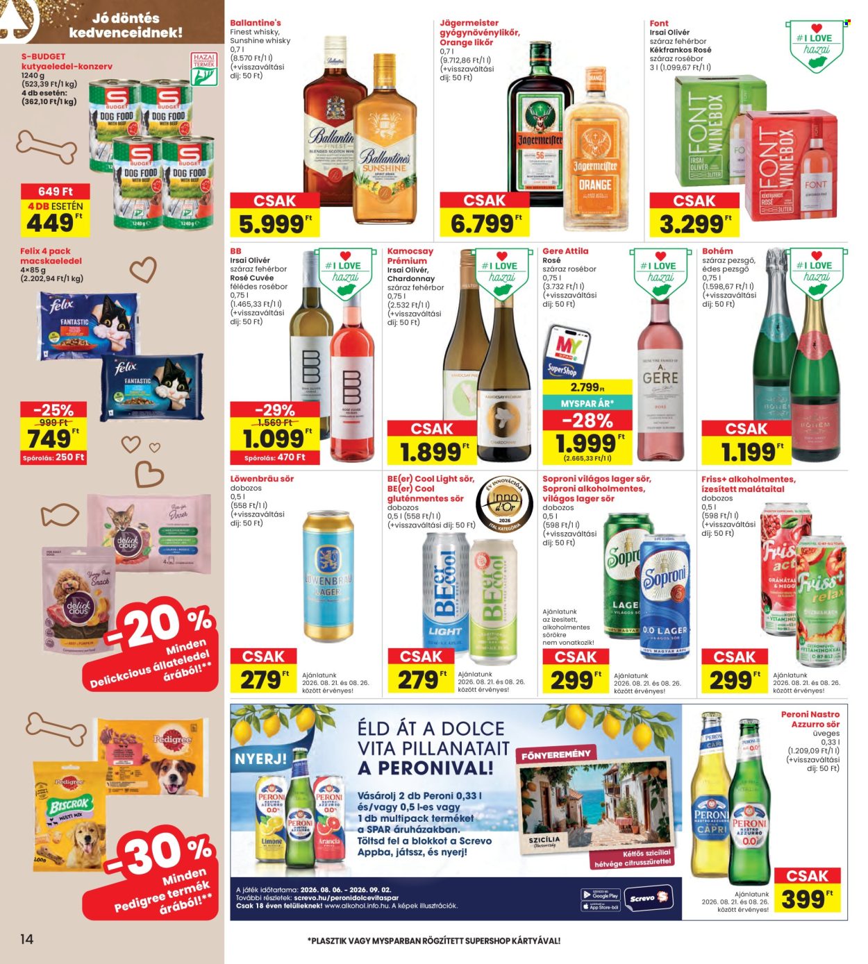 INTERSPAR akciós újság érvényes:  - 2026.08.19 - 2026.08.26. 14. oldal Oldal 14