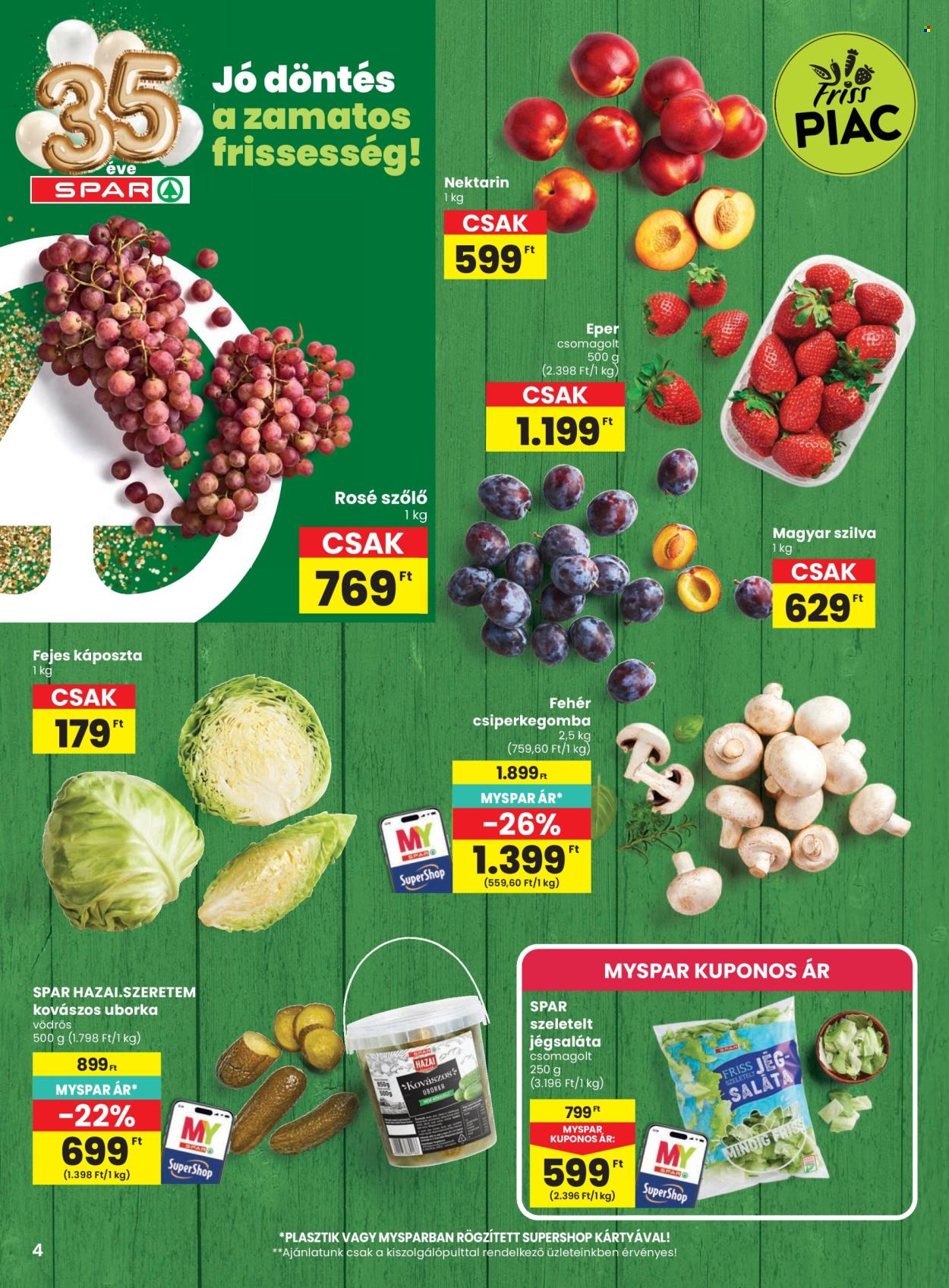 SPAR akciós újság érvényes:  - 2026.08.19 - 2026.08.26. 4. oldal Oldal 4