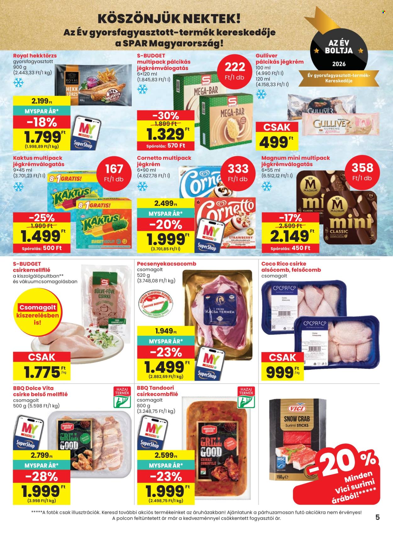 SPAR akciós újság érvényes:  - 2026.08.19 - 2026.08.26. 5. oldal Oldal 5