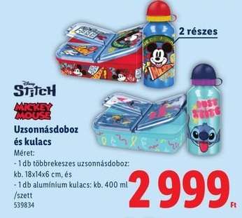 Uzsonnásdoboz és kulacs