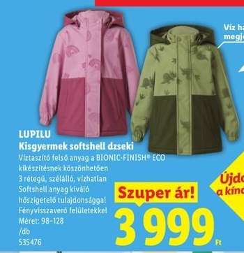 LUPILU Kisgyermek softshell dzseki