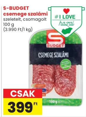 S-BUDGET csemege szalámi