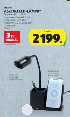 CASALUX ASZTALI LED-LÁMPA