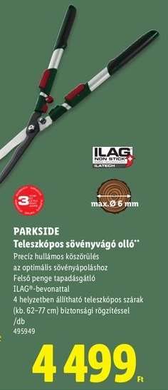 PARKSIDE Teleszkópos sövényvágó olló
