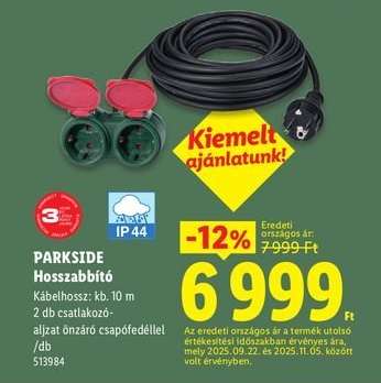 PARKSIDE Hosszabbító