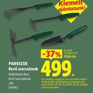PARKSIDE Kerti szerszámok