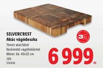 SILVERCREST Akác vágódeszka