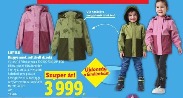 LUPILU Kisgyermek softshell dzseki