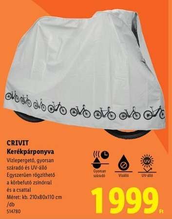 CRIVIT Kerékpárponyva