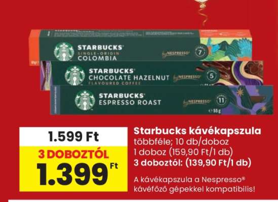Starbucks kávékapszula