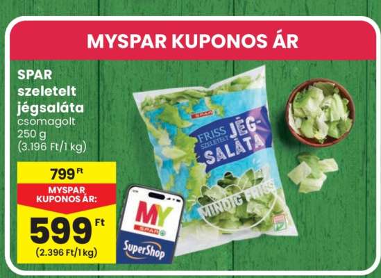 SPAR szeletelt jégsaláta