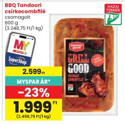 BBQ Tandoori csirkecombfilé