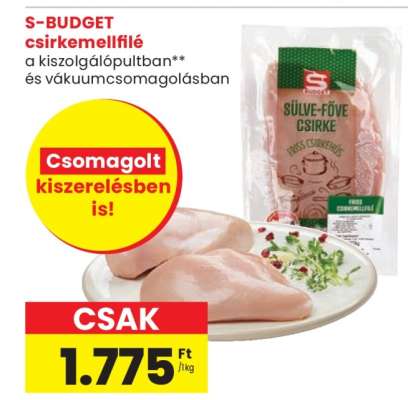 S-BUDGET csirkemellfilé