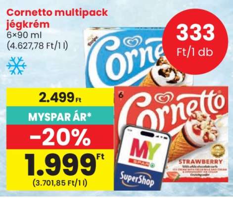 Cornetto multipack jégkrém