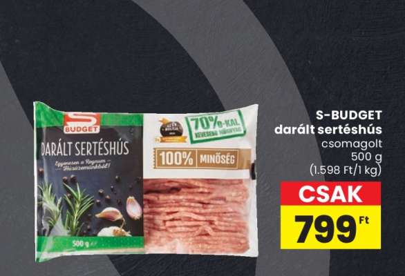 S-BUDGET darált sertéshús