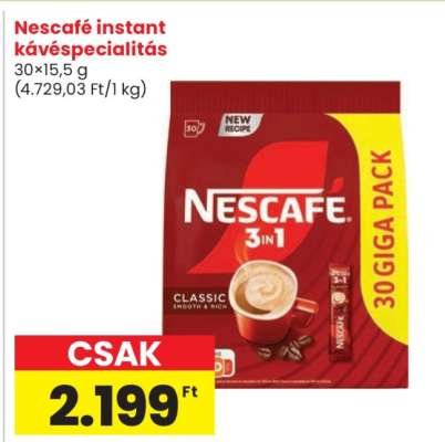 Nescafé instant kávéspecialitás