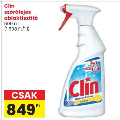 Clin szórófejes ablaktisztító