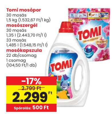 TOMI﻿﻿ Mosókapszula*