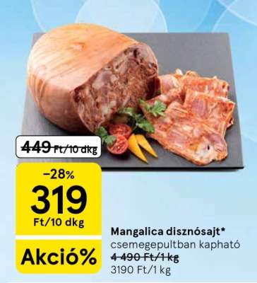 Mangalica disznósajt
