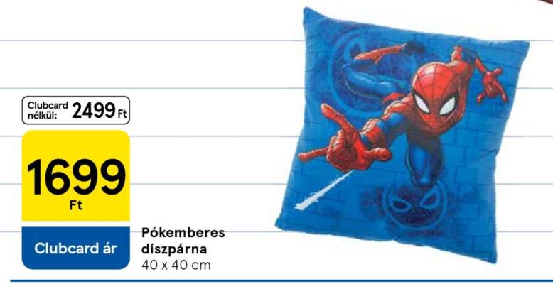 Pókemberes díszpárna