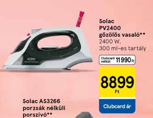 Solac PV2400 gőzölős vasaló