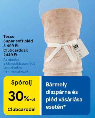 Tesco Super soft pléd