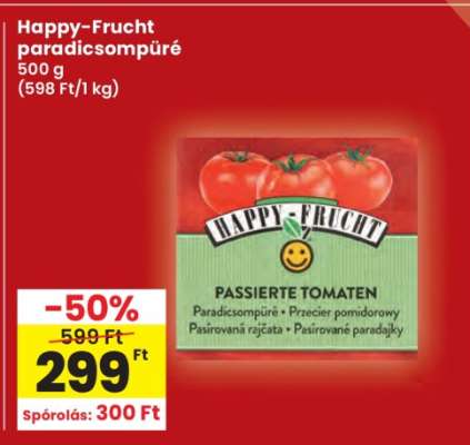 Happy-Frucht paradicsompüré