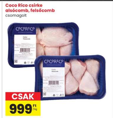 Coco Rico csirke alsócomb, felsőcomb