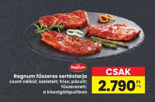Regnum fűszeres sertéstarja