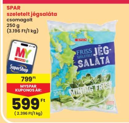 SPAR szeletelt jégsaláta